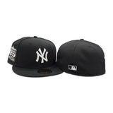 Black New York Yankees Gray Bottom 27th Anniversary Side Patch New Era 59Fifty Fitted