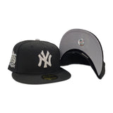 Swarovski Crystal Black New York Yankees 75th Anniversary Side Patch Gray Bottom New Era 59Fifty Fitted