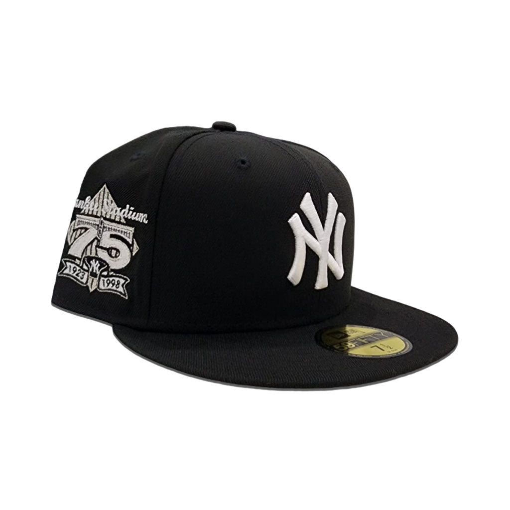 Black New York Yankees Gray Bottom 27th Anniversary Side Patch New Era 59Fifty Fitted