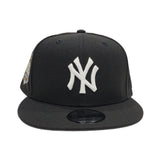 Black New York Yankees Gray Bottom 100th Anniversary Side Patch New Era 9Fifty Snapback