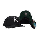 Black New York Yankees Floral Green Bottom New Era 59Fifty Fitted