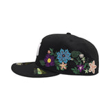 Black New York Yankees Floral Green Bottom New Era 59Fifty Fitted
