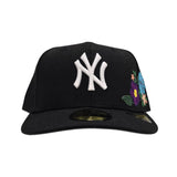 Black New York Yankees Floral Green Bottom New Era 59Fifty Fitted