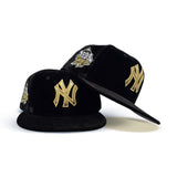 Black Velvet New York Yankees Gray Bottom 1999 World Series Side Patch New Era 59Fifty Fitted