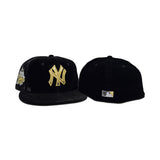 Black Velvet New York Yankees Gray Bottom 1999 World Series Side Patch New Era 59Fifty Fitted