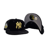 Black Velvet New York Yankees Gray Bottom 1999 World Series Side Patch New Era 59Fifty Fitted