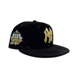 Black Velvet New York Yankees Gray Bottom 1999 World Series Side Patch New Era 59Fifty Fitted