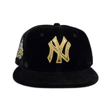 Black Velvet New York Yankees Gray Bottom 1999 World Series Side Patch New Era 59Fifty Fitted