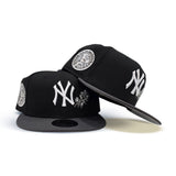 Black New York Yankees Rose Dark Gray Visor Gray Bottom 1949 World Series Side Patch New Era 9Fifty Snapback