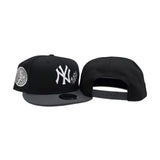 Black New York Yankees Rose Dark Gray Visor Gray Bottom 1949 World Series Side Patch New Era 9Fifty Snapback
