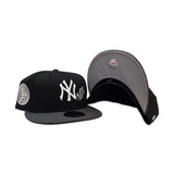 Black New York Yankees Rose Dark Gray Visor Gray Bottom 1949 World Series Side Patch New Era 9Fifty Snapback