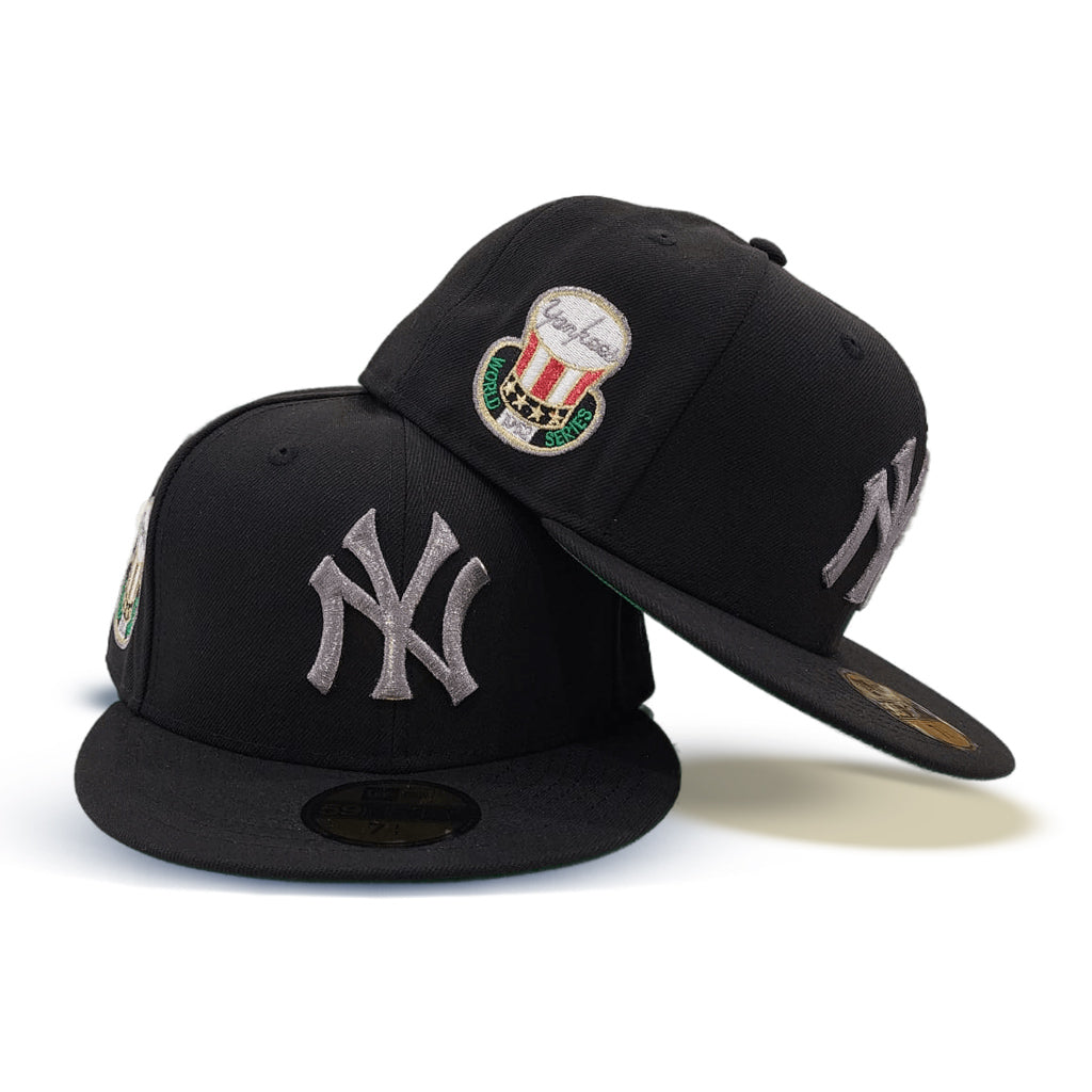 Black NY Yankees 100th Anniversary Side Patch New Era 59Fifty