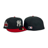 Black New York Yankees Red Visor Fitted