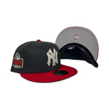Black New York Yankees Red Visor Fitted