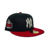 Black New York Yankees Red Visor Fitted