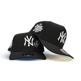 Black New York Yankees Rose Curved Brim Gray Bottom 1999 World Series Side Patch New Era 9Fifty Snapback