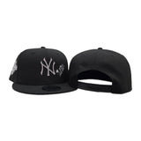 Black New York Yankees Rose Gray Bottom 1996 World Series Side Patch New Era 9Fifty Snapback