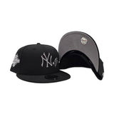 Black New York Yankees Rose Gray Bottom 1996 World Series Side Patch New Era 9Fifty Snapback