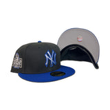 Black New York Yankees Royal Visor Fitted