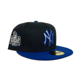 Black New York Yankees Royal Visor Fitted