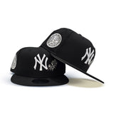 Black New York Yankees Rose Gray Bottom 1949 World Series Side Patch New Era 9Fifty Snapback
