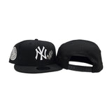 Black New York Yankees Rose Gray Bottom 1949 World Series Side Patch New Era 9Fifty Snapback