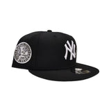 Black New York Yankees Rose Gray Bottom 1949 World Series Side Patch New Era 9Fifty Snapback