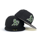 Black Oakland Athletics Gray Bottom New Era 59Fifty True Authentic On Field Fitted