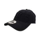 Black On Black New York Yankees New Era 9Twenty Strapback
