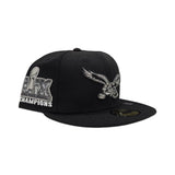 Black Philadelphia Eagles Fitted Hat