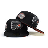 Black Philadelphia Flyers Orange Bottom 1992 All Star Game Side Patch New Era 59Fifty Fitted