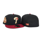 Black Philadelphia Phillies Red Visor Gray Bottom 1996 All Star Game Side Patch New Era 59Fifty Fitted