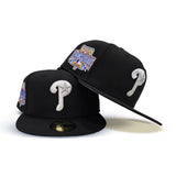 Black Philadelphia Phillies Gray Bottom 1996 All Star Game Side Patch New Era 59Fifty Fitted