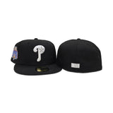 Black Philadelphia Phillies Gray Bottom 1996 All Star Game Side Patch New Era 59Fifty Fitted