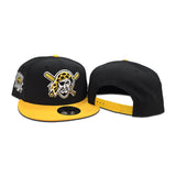 Black Pittsburgh Pirates Yellow Visor Gray Bottom 1994 All Star Game Side Patch New Era 9Fifty Snapback