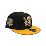 Black Pittsburgh Pirates Yellow Visor Gray Bottom 1994 All Star Game Side Patch New Era 9Fifty Snapback