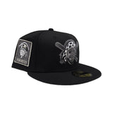 Black Pittsburgh Pirates Gray Bottom Pirates Side Patch New Era 59Fifty Fitted