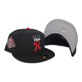 Black Kansas City Royals Gray Bottom 50th Anniversary Side Patch New Era 59Fifty Fitted