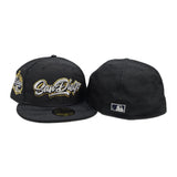 Black Camo San Diego Padres Script Green Bottom Established 1969 Side Patch New Era 59Fifty Fitted