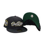 Black Camo San Diego Padres Script Green Bottom Established 1969 Side Patch New Era 59Fifty Fitted