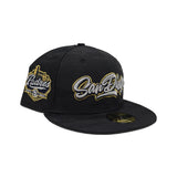 Black Camo San Diego Padres Script Green Bottom Established 1969 Side Patch New Era 59Fifty Fitted