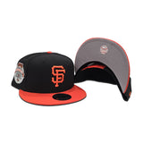 Black San Francisco Giants Orange Visor Gray Bottom 1984 All Star Game Side Patch New Era 9Fifty Snapback