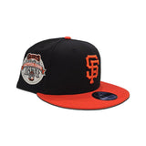 Black San Francisco Giants Orange Visor Gray Bottom 1984 All Star Game Side Patch New Era 9Fifty Snapback