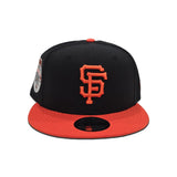 Black San Francisco Giants Orange Visor Gray Bottom 1984 All Star Game Side Patch New Era 9Fifty Snapback