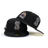 Black Seattle Mariners Pink Bottom 30th Anniversary Side Patch New Era 59Fifty Fitted