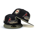 Black St. Louis Cardinals Olive Green Visor Gray Bottom 1931 World Series New Era 59Fifty Fitted