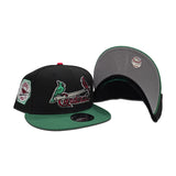 Black St. Louis Cardinals Kelly Green Visor Gray Bottom 1931 World Series Side Patch New Era 9Fifty Snapback