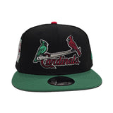 Black St. Louis Cardinals Kelly Green Visor Gray Bottom 1931 World Series Side Patch New Era 9Fifty Snapback