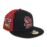 Black St. Louis Cardinals Red Trucker Green Bottom Busch Stadium Final Season Side Patch New Era 59Fifty Fitted