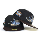 Black Tampa Bay Rays Brown Visor Gray Bottom Tropicana Field Side Patch New Era 59Fifty Fitted